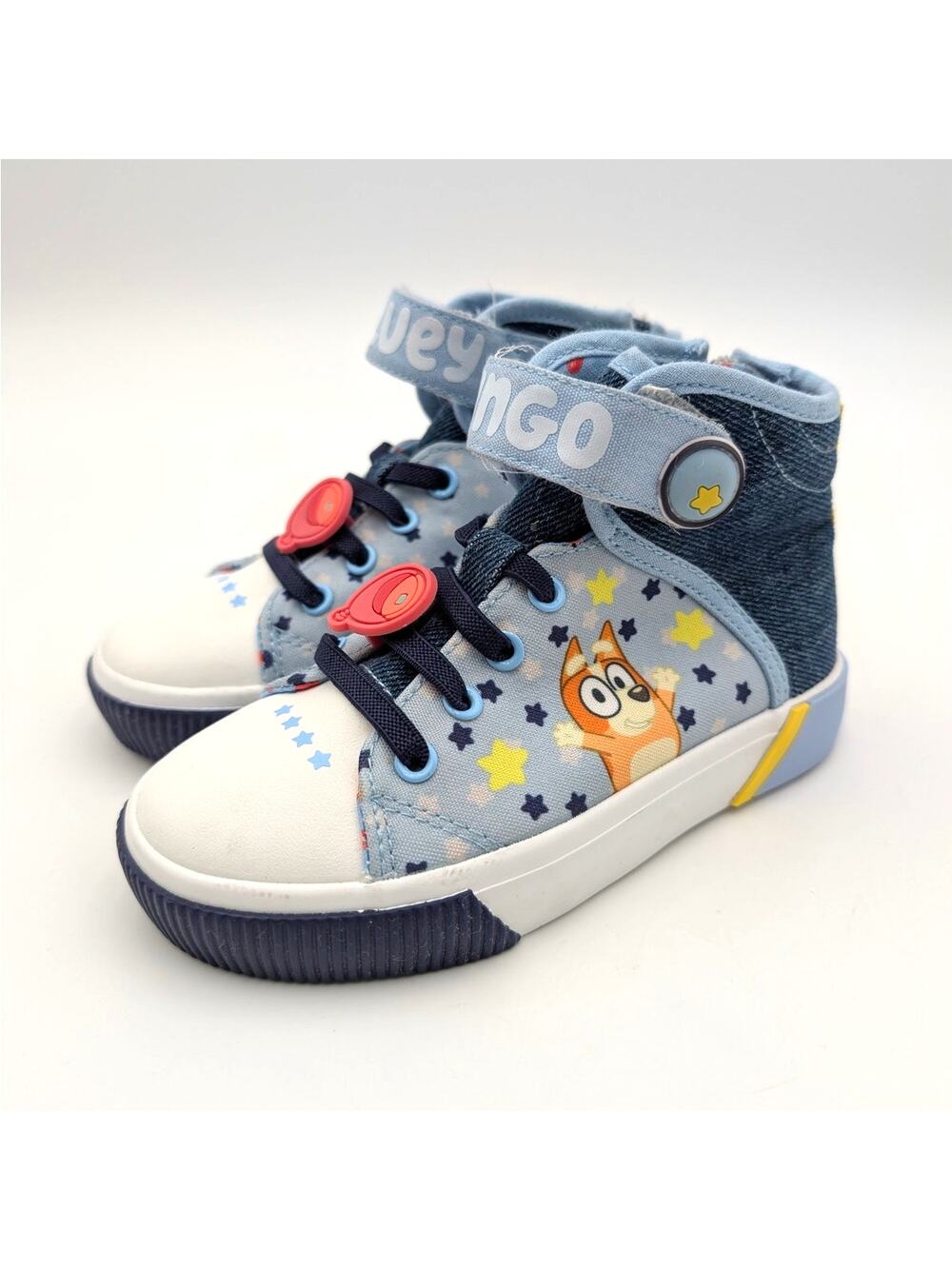 Ground Up Bluey High Top Sneakers Shoes Round Toe Kids' Blue Size US10 EU27